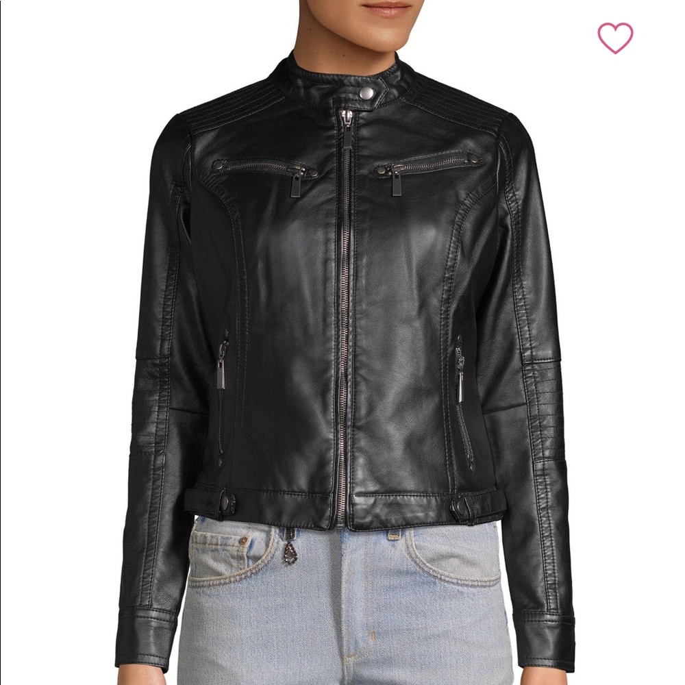 Faux leather jacket. Like new.